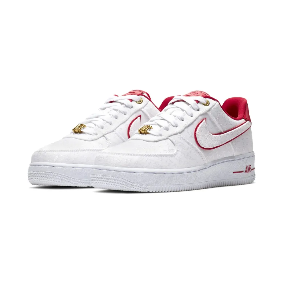 Nike Womens Air Force AF 1 07 Lux Red White (2019) (898889-101)