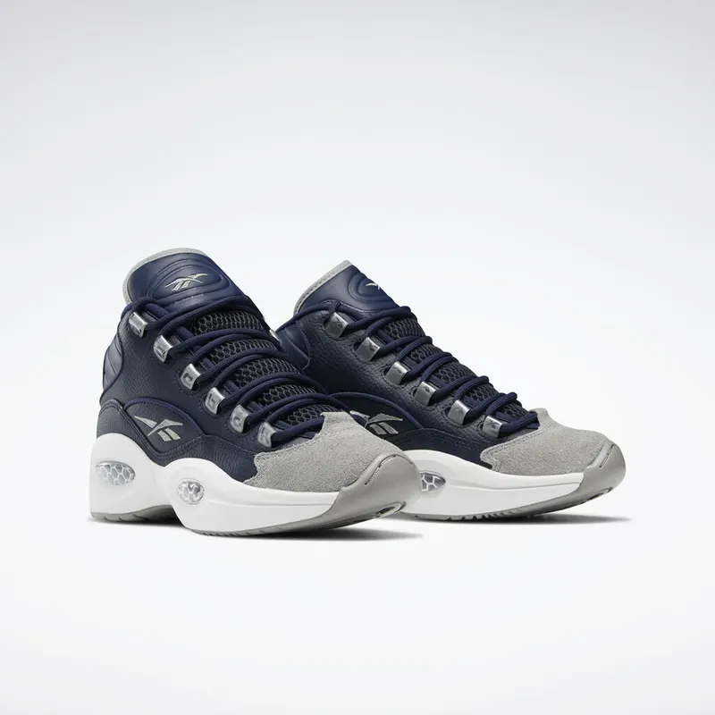 Reebok Question Mid Georgetown 2020 (GS) Carbon/Faux Indigo-White (Other Brands Other)