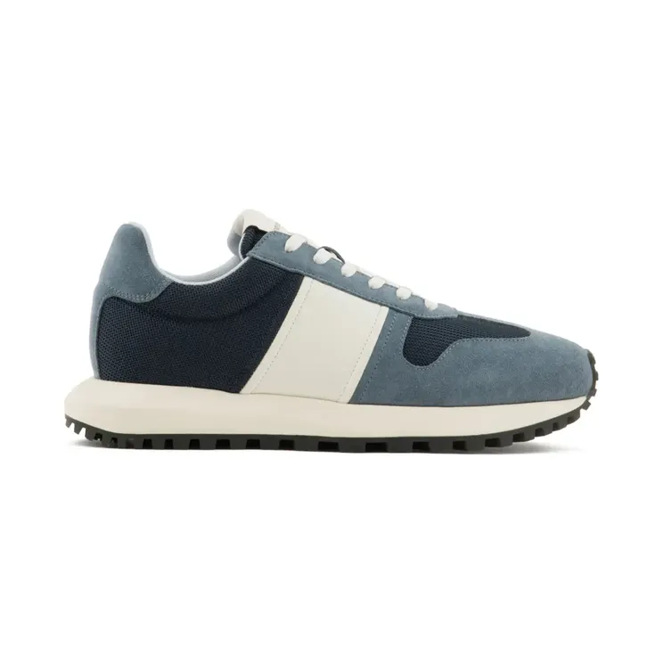 Armani Emporio Armani Low-top met colourblocking “Blue” (X4X640XR102)