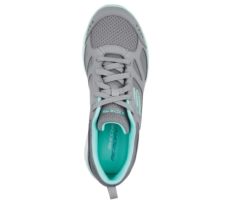 Skechers Summits – Suited Sneaker Grey/Turkoois