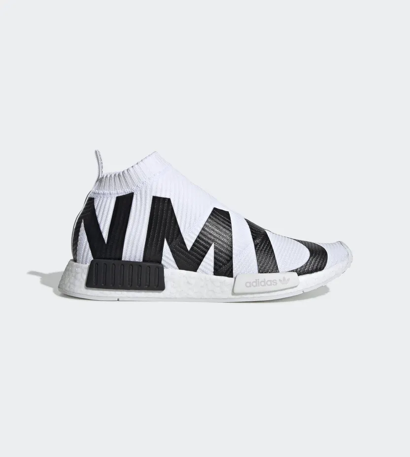 Adidas NMD_CS1 Primeknit ‘NMD Print – White’ Cloud White/Cloud White/Core Black (EG7538)