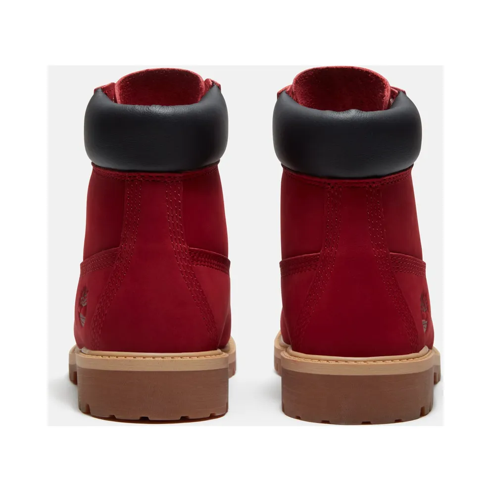 Timberland 6″ Premium Waterproof Boot Red Nubuck Black (TB0A2CTG-AET)