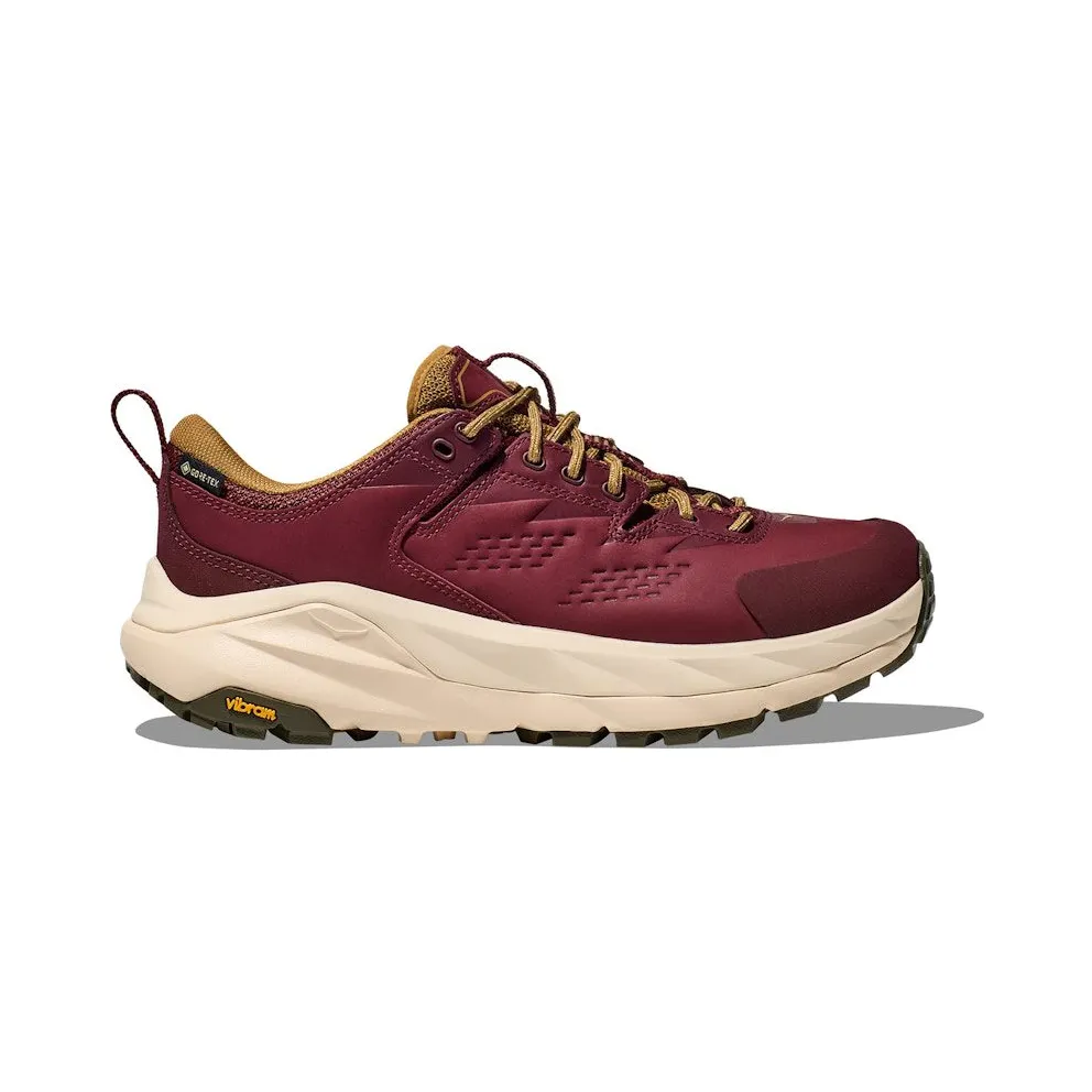 Hoka One Kaha Low Gore-Tex Elite Terrain System Varsity Burgundy Alabaster (1150913-VYB)