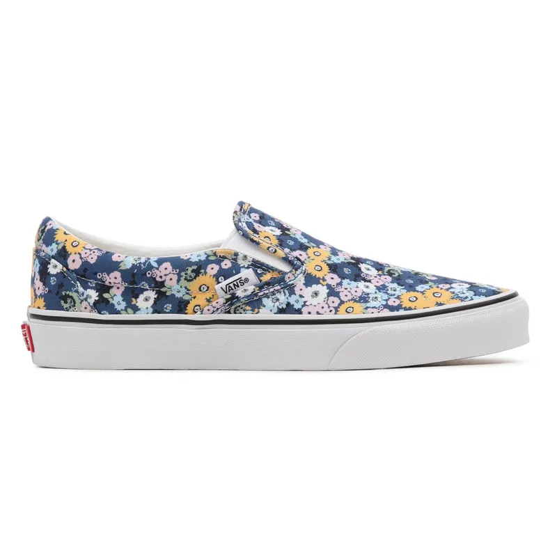 VANS Floral Classic Slip-on Shoes Blue (VN000XG8AS2)