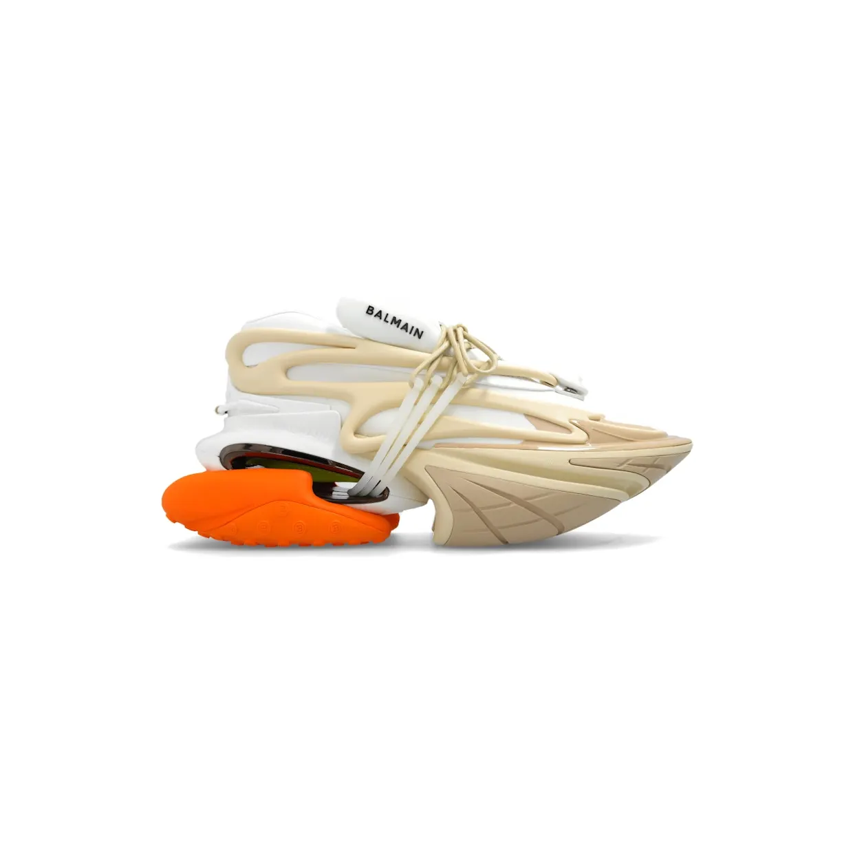 Balmain Unicorn Low-Top White Beige Orange (BM1VJ309 KNSJ GJL)