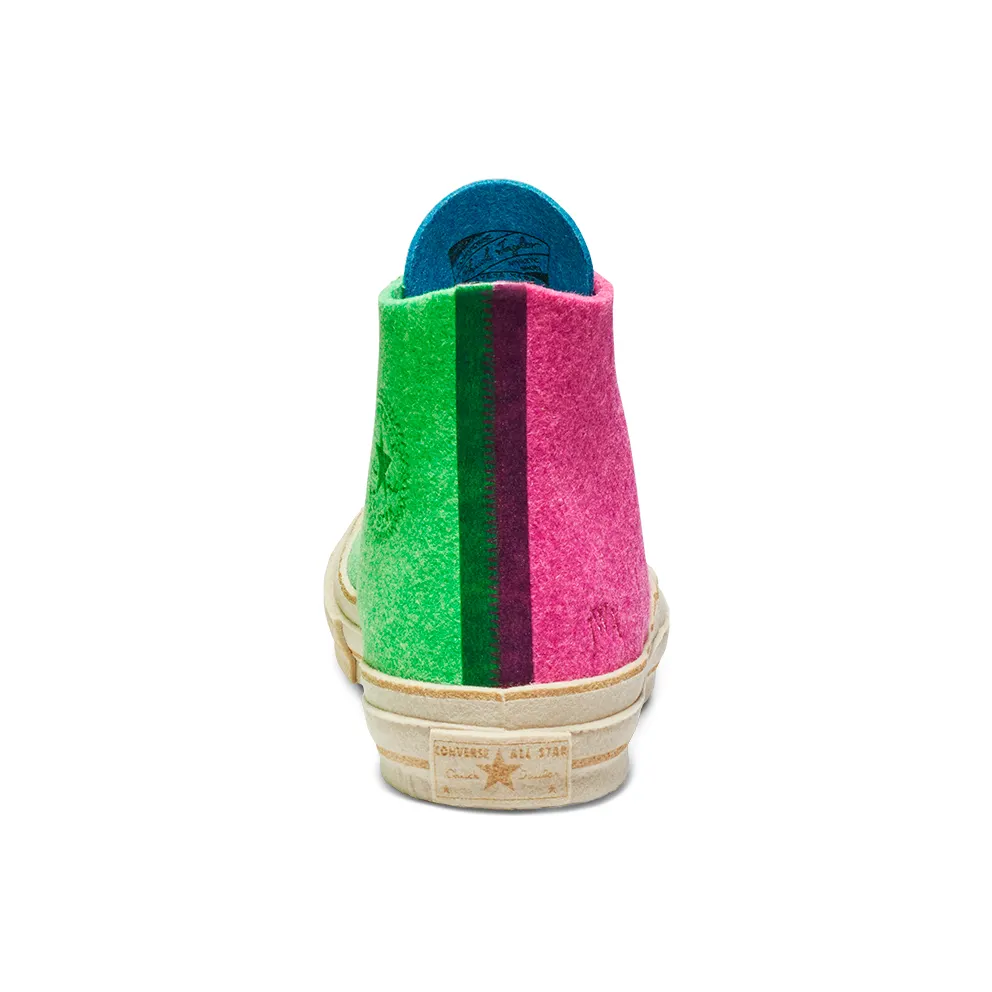 Converse Chuck Taylor All-Star 70s Hi JW Anderson Felt Fuchsia Purple Island Green Fuchsia Purple/Island Green-Angora (162843C)
