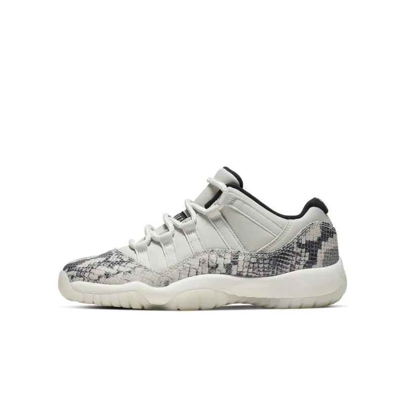 Jordan 11 Retro Low Snake Light Bone (GS) Light Bone/Smoke Grey-White-Black (CD6847-002)