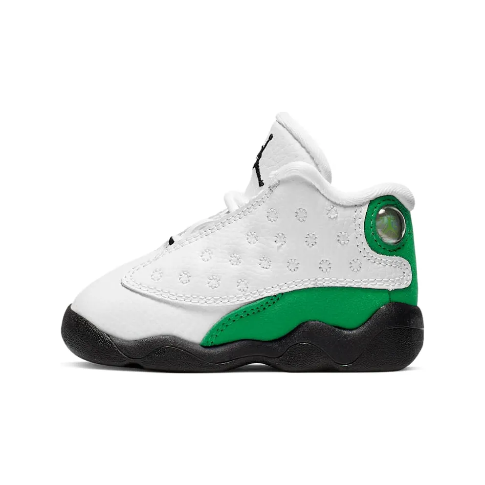 Jordan 13 Retro White Lucky Green (TD) White/White-Lucky Green-Black (414581-113)