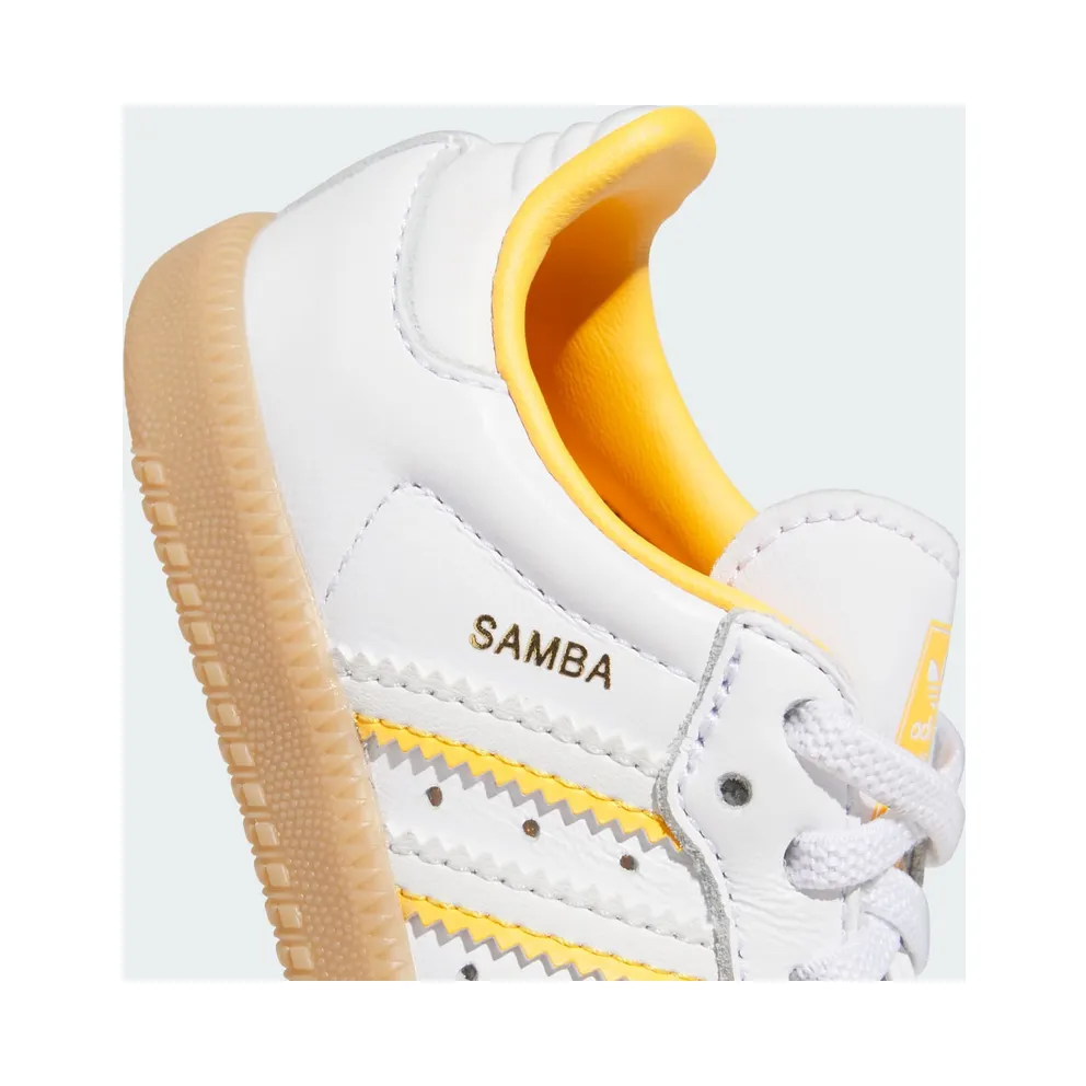 adidas Samba OG Crystal White Cloud White Crew Yellow (IH5642)