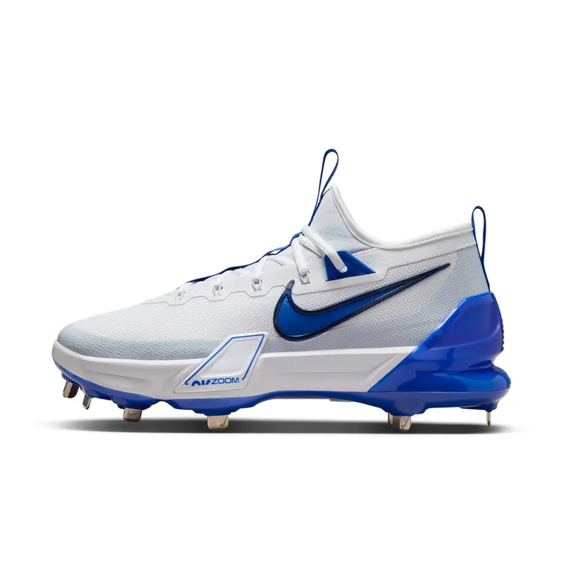 Nike Force Zoom Trout 9 Elite White Midnight Navy Football Grey Hyper Royal (FB2906-105)