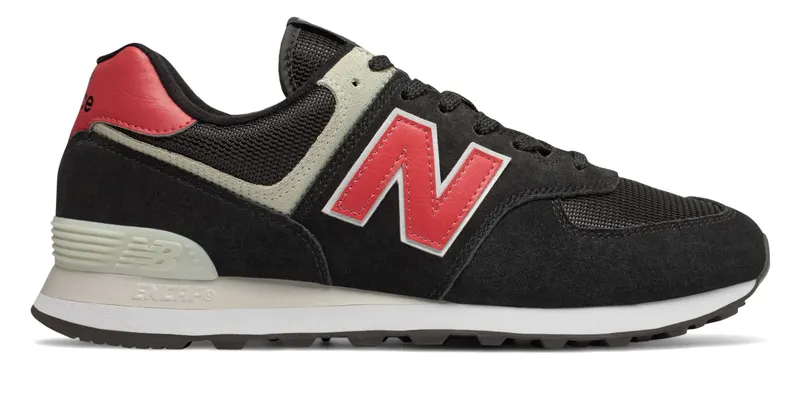 New Balance 574 Classics Black Red White Black/Red/White (ML574SMP)