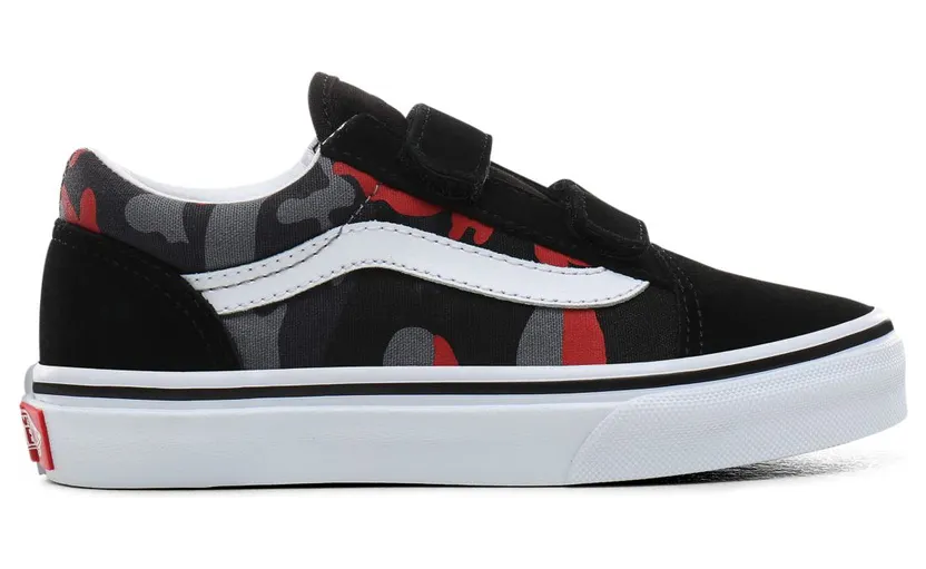 VANS Camo Old Skool V Schoenen Voor Kinderen (Zwart)