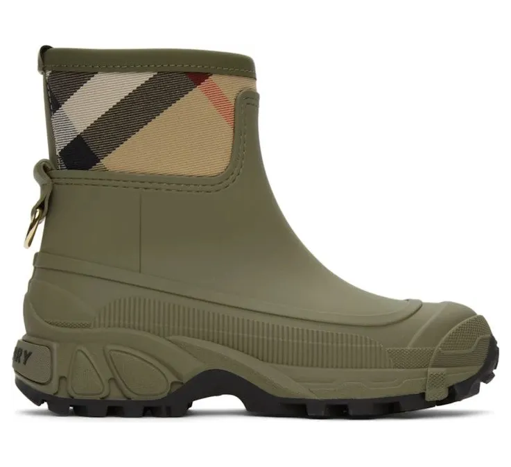 Burberry House Check Rain Boot Khaki Archive Beige (8045185)