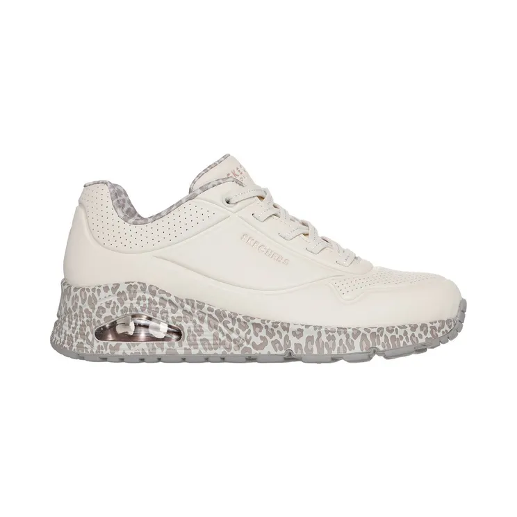 Skechers Uno Safari Time White / Luipaard “White” (155412 Whld) (155412WHLD)
