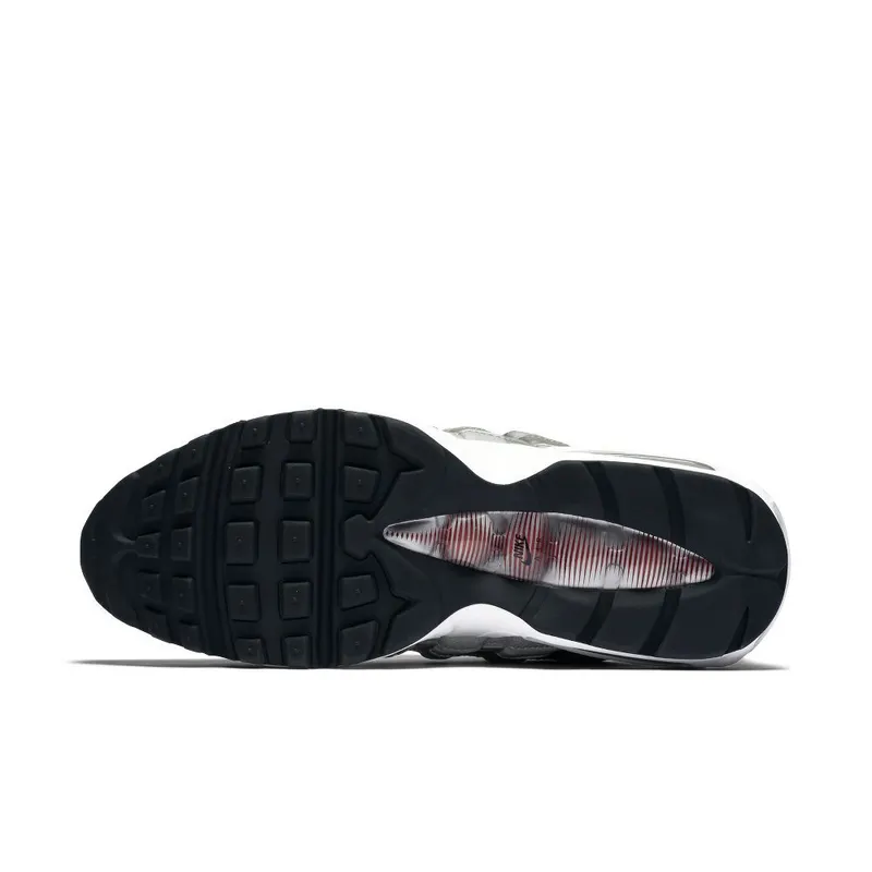 Nike Air Max 95 Silver Bullet Metallic Silver/Varsity Red-White-Black (918359-001)