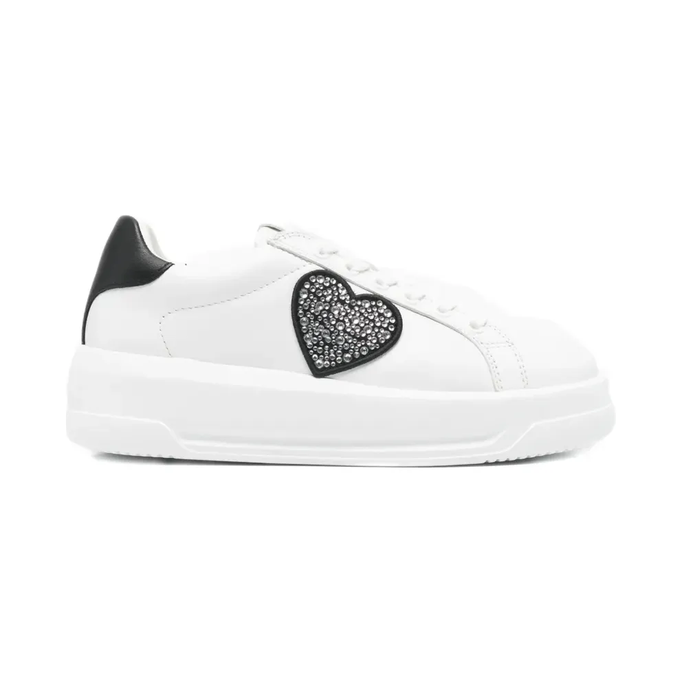Love Moschino mit Herzdetail – White (JA15045G1OIAG)