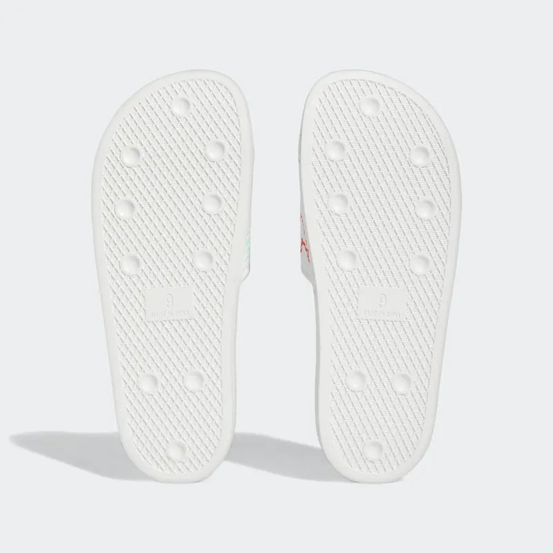 adidas Shmoofoil Slides Cloud White Bright Red Pulse Mint (HQ2034)