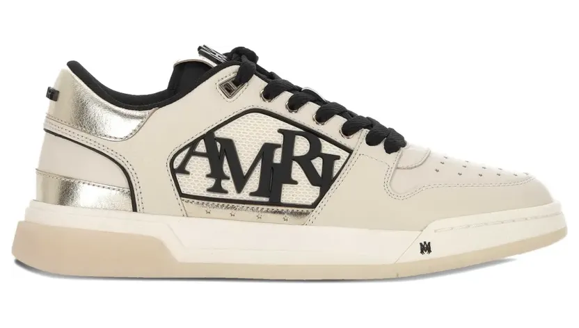 AMIRI Classic Low sneakers met logopatch – Beige (AMSNSN1025)
