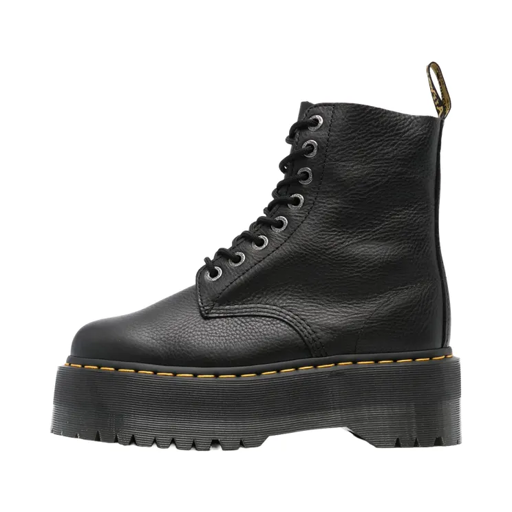 Dr Martens 1460 Pascal Max Leather Platform Boots “Black — Pisa” (26925001)