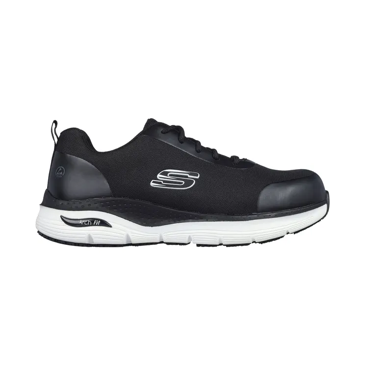 Skechers Work: Arch Fit SR “Ringstap Black / White” (200086ECBKW)