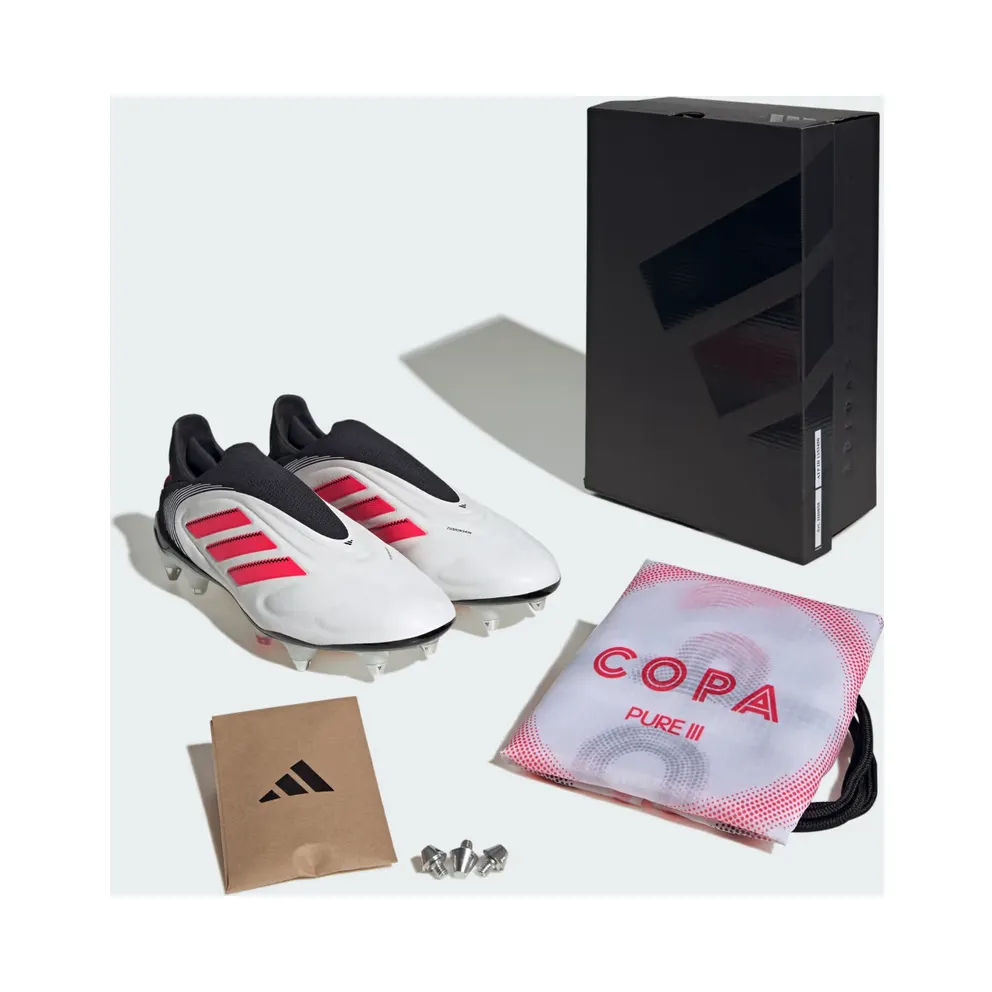 adidas Copa Pure 3 Elite Laceless SG Cloud White Lucid Red Core Black (IH0858)