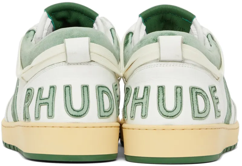 Rhude Rhecess Low “White/Green” (RHFW21FO21040433)