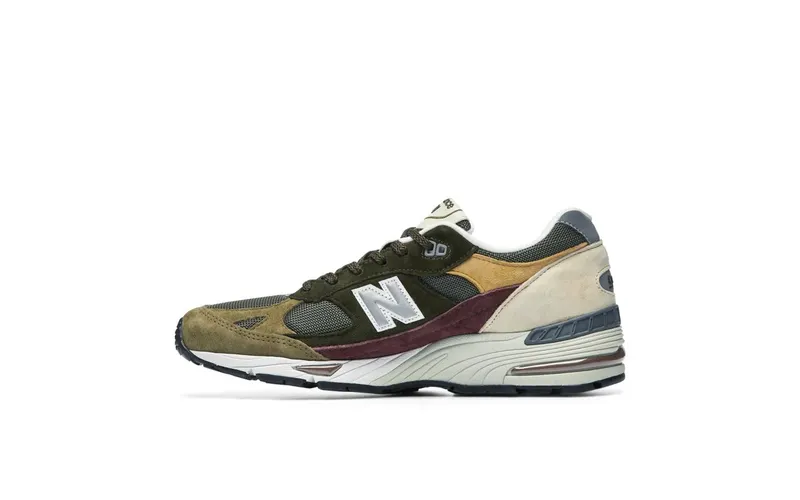 New Balance 991 Olive Burgundy Brown Desaturated (M991GYB)