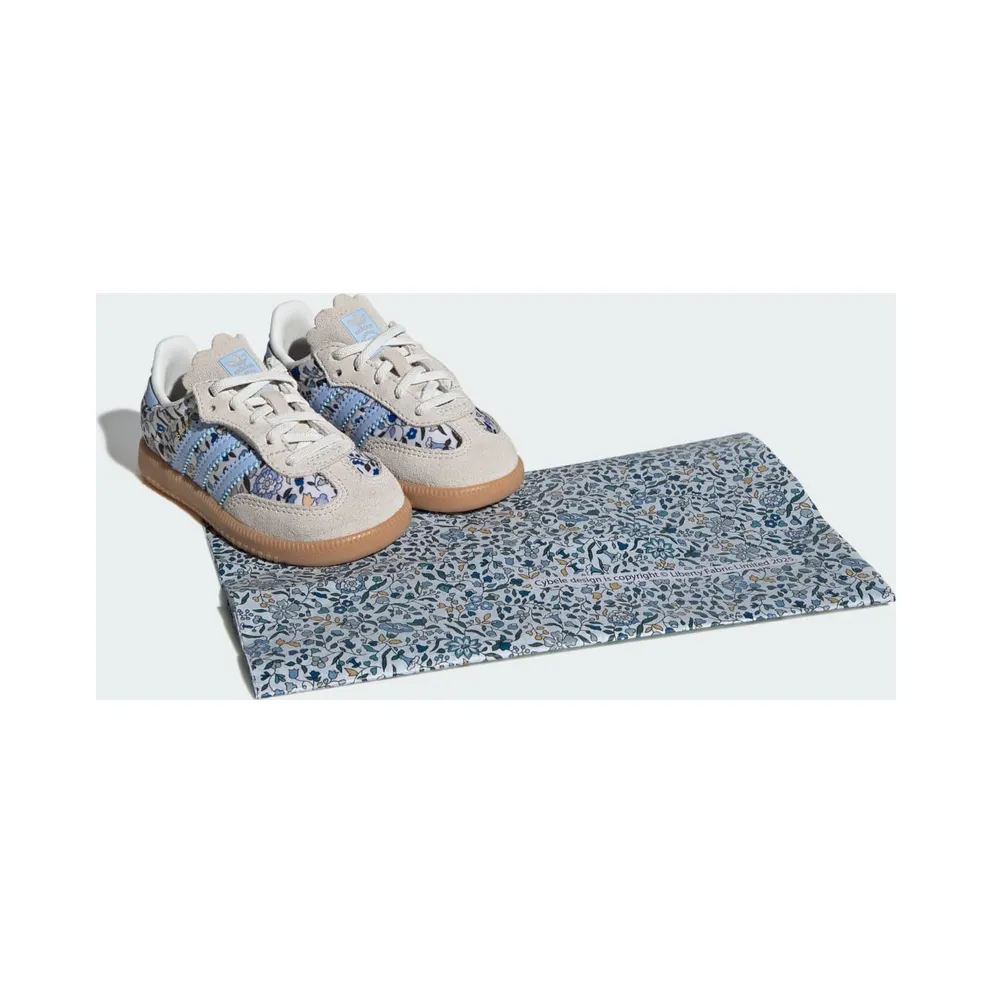 Adidas Samba OG x Liberty London with Elastische Veters Kids Blue / Off White / Gum (JP8081)