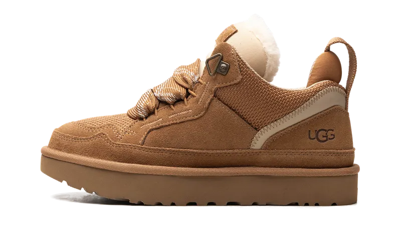 UGG Lowmel “Chestnut”: kastanjebruin met een crème hart (2)