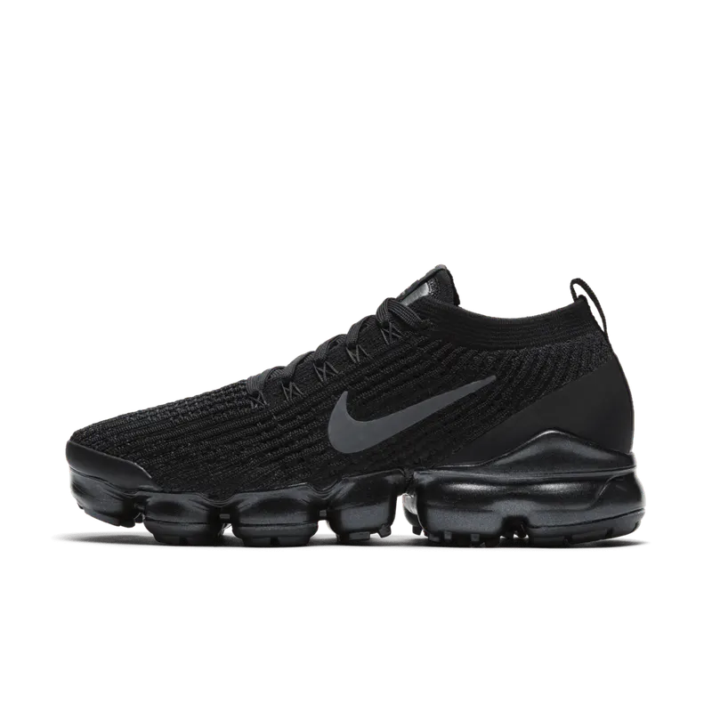 Nike Air VaporMax Flyknit 3 Triple Black (W) Black/White-Metallic Silver-Anthracite (AJ6910-002)