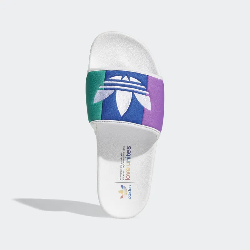 adidas Adilette Pride (2019) Cloud White/Orange/Scarlet (EF2317)