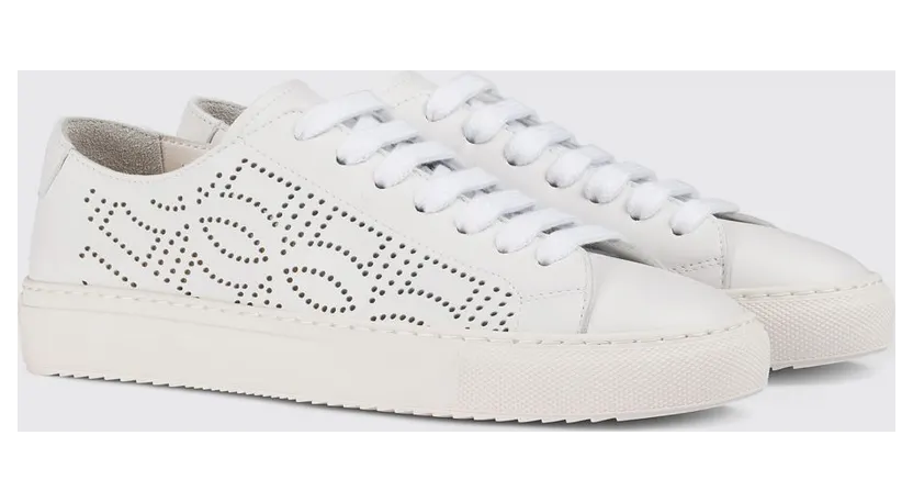 Doucal’s Perforated Leather Sneakers White (DD8900JESSUY279EW00)