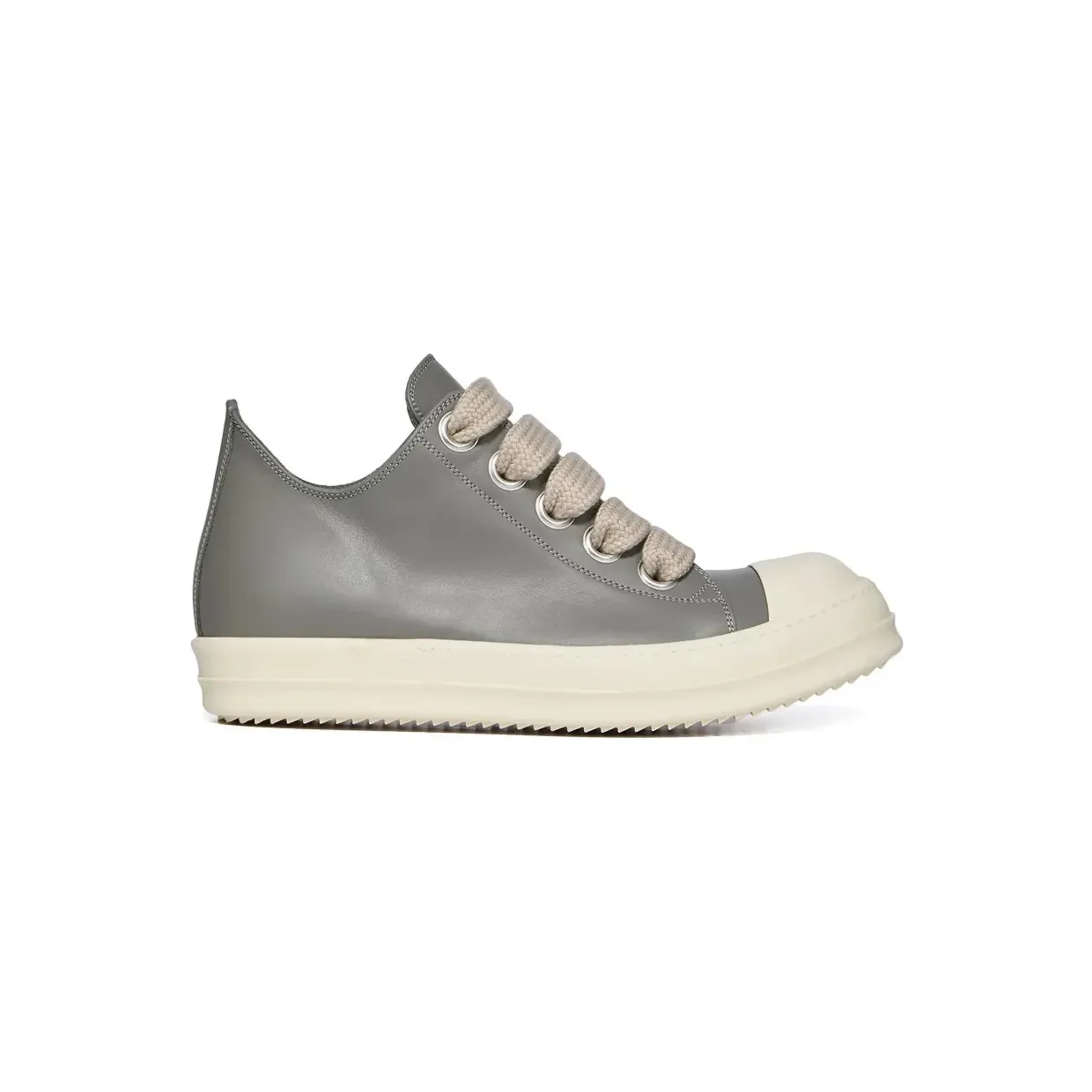 Rick Owens Jumbolace leren “Grey” (RP01F6883LCOW)