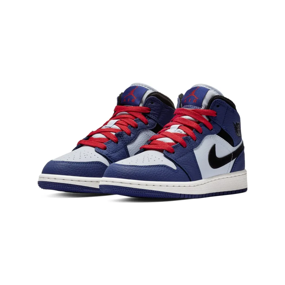 Jordan 1 Mid SE Deep Royal (GS) Deep Royal Blue/Black (BQ6931 400)