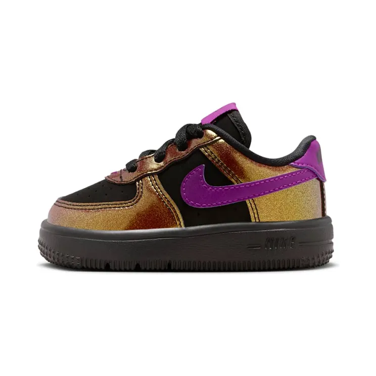 Nike Force 1 Low LV8 4 Glam Rock Black Bold Berry (IQ2739-001)