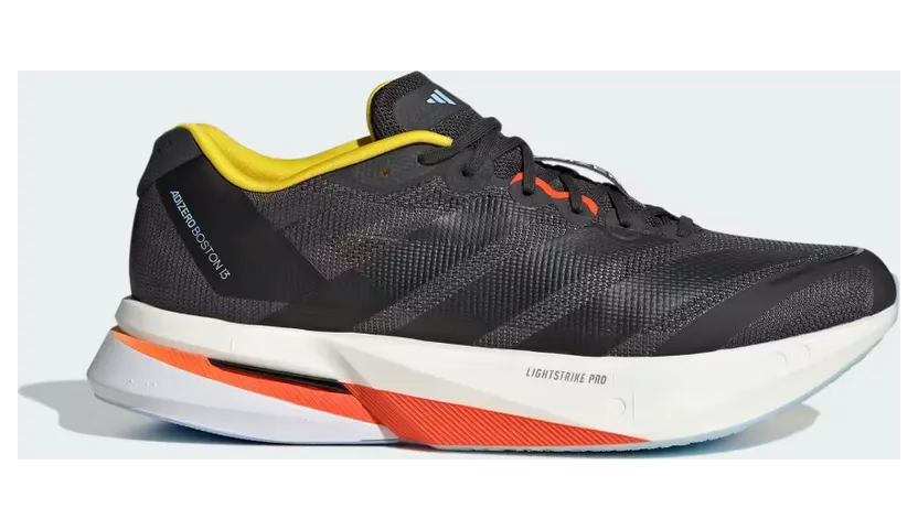 adidas Adizero Boston 13 Running “Carbon / Core Black / Impact Orange” (KK2257)