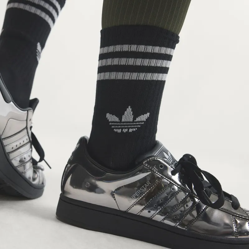 Adidas SUPERSTAR II Shoes Core Black / Core Black / Silver Metallic (KJ7128)
