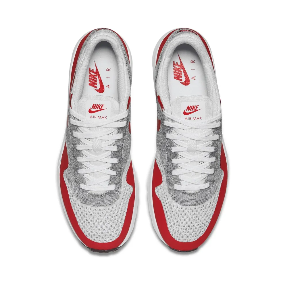 Nike Air Max 1 Flyknit OG White/University Red-Pure Platinum-Cool Grey-Wolf Grey-Black (843384-101)
