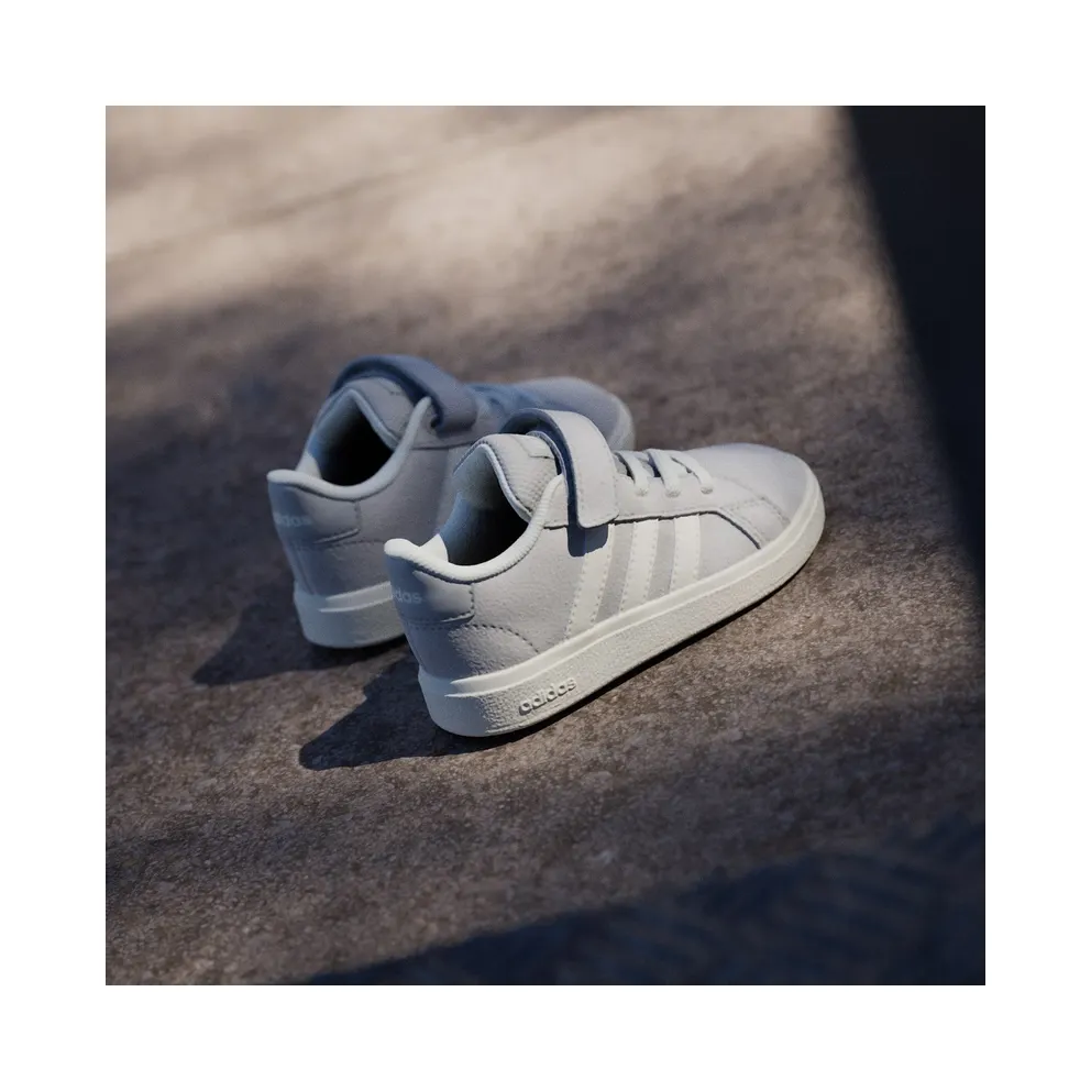 Adidas Grand Court 2.0 Kids Grey Two / Off White / Cloud White (JR0782)