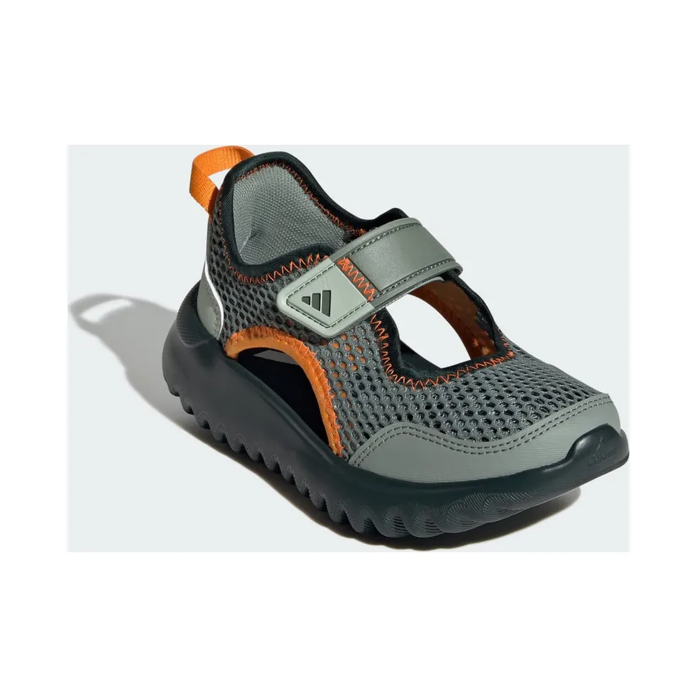 adidas Summerflex Shoes Kids “Silver Green / Crew Orange / Impact Orange” (IH8729)