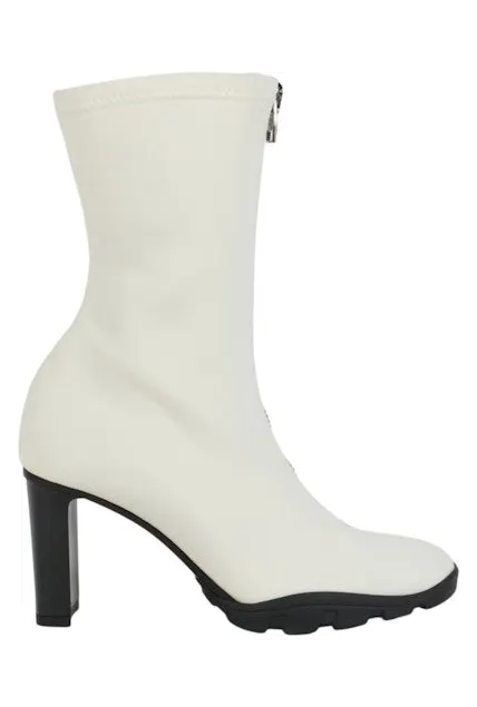 Alexander McQueen Zip-Up Ankle Boots Ivory (690812W4SE09358)