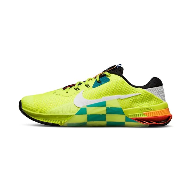 Nike Metcon 7 Amp Trainingsschoen Yellow “Volt / Black / Bright Spruce / White” (DH3382-703)