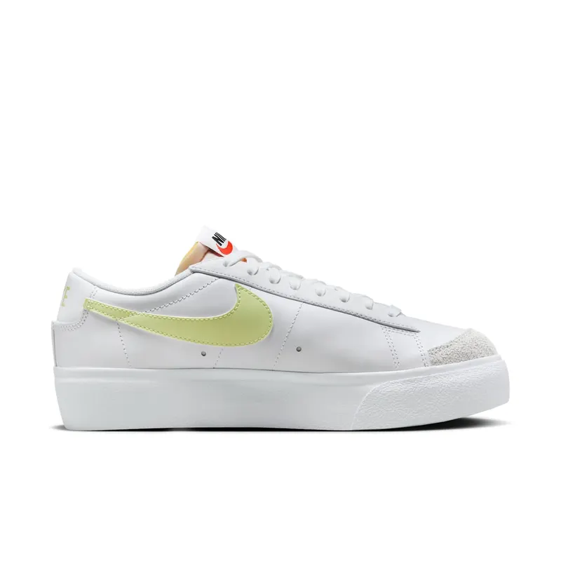 Nike BLAZER LOW PLATFORM “WHITE LIFE LIME” (DJ0292-115)