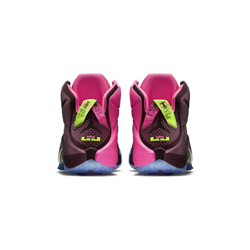 Nike LeBron 12 Double Helix Merlot/Volt/Pink Pow (684593-607)