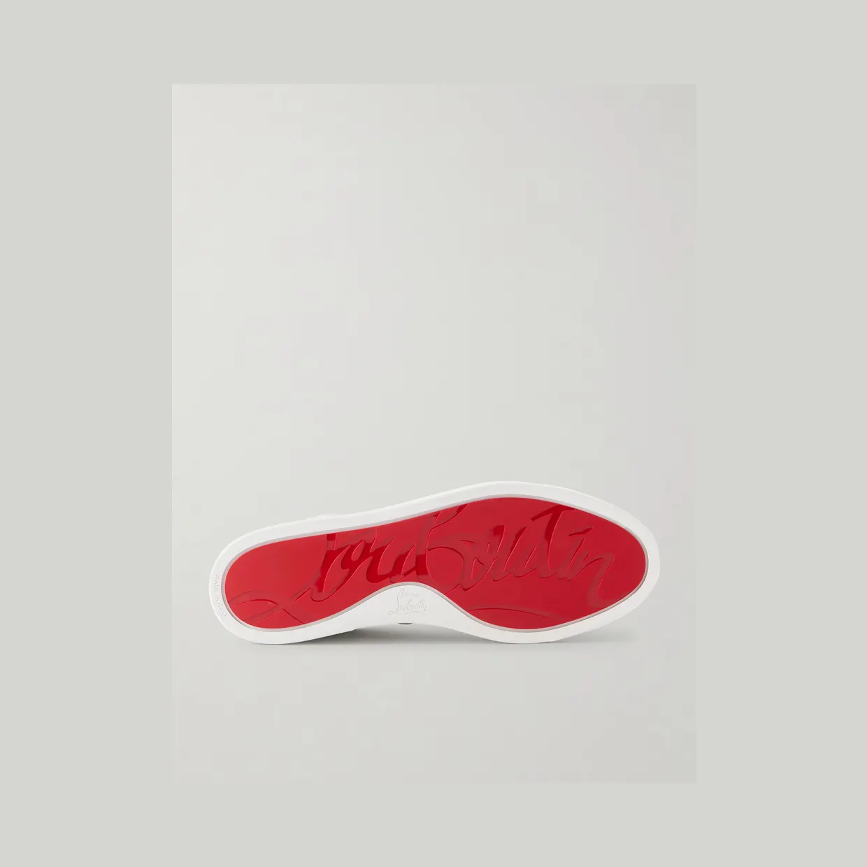Christian Louboutin Chambelisneak Embellished Perforated Leather Sneakers White (1260324) (3)