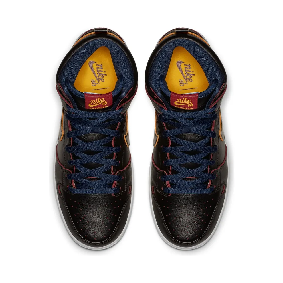 Nike SB Dunk High NBA Cavs Black/Black-College Navy-Team Red (BQ6392-001)