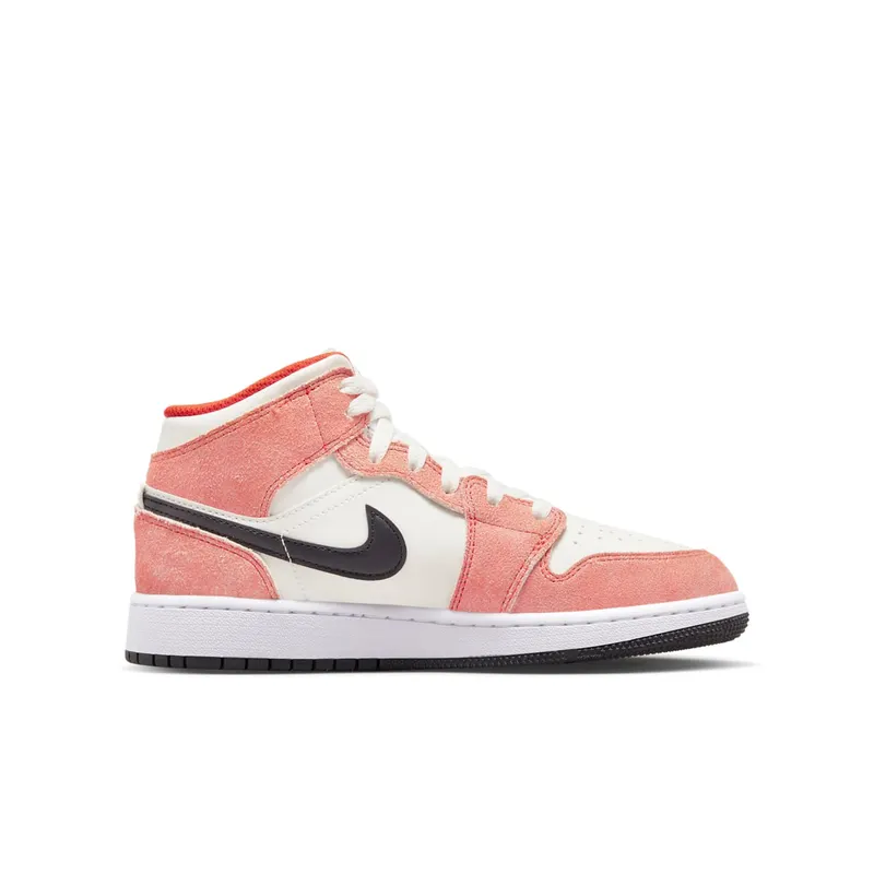Air Jordan 1 Mid SE GS “Orange Suede” (DV1336-800)