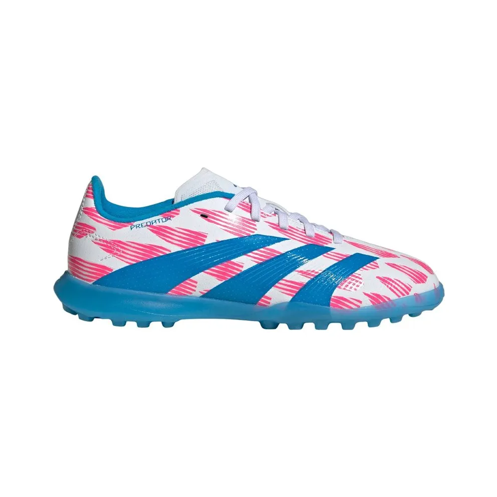 adidas Predator League Turf Cloud White Solar Blue Solar Pink (ID3427)