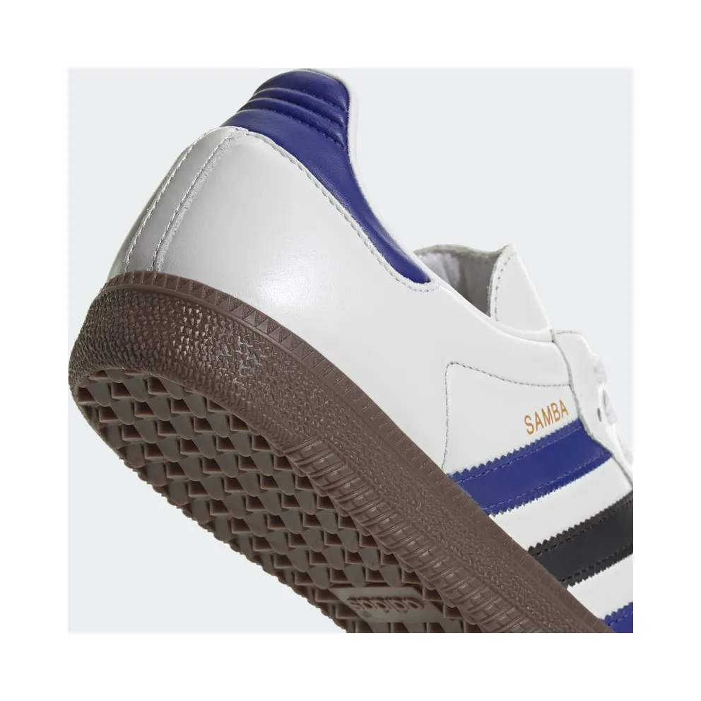 adidas Samba OG Crystal White Active Blue Black (ID1381)