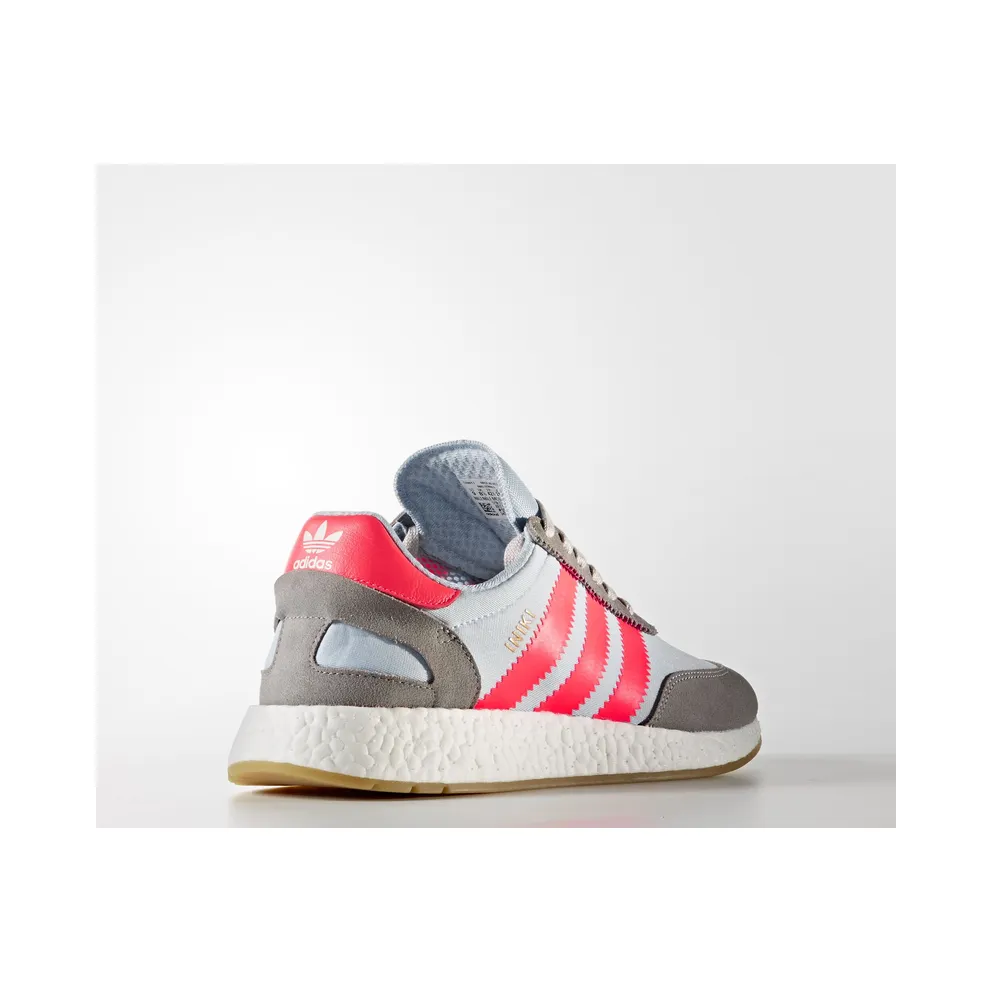 adidas Iniki Runner Grey Turbo Gum Chalk Solid Grey/Turbo Red/Gum (BB2098)